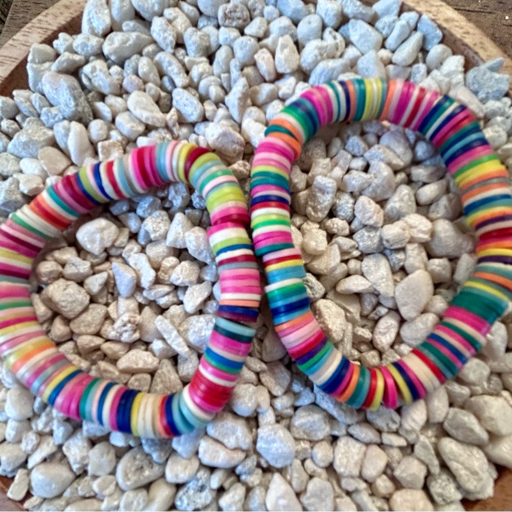 Elastic Colorful Beaded Bracelet